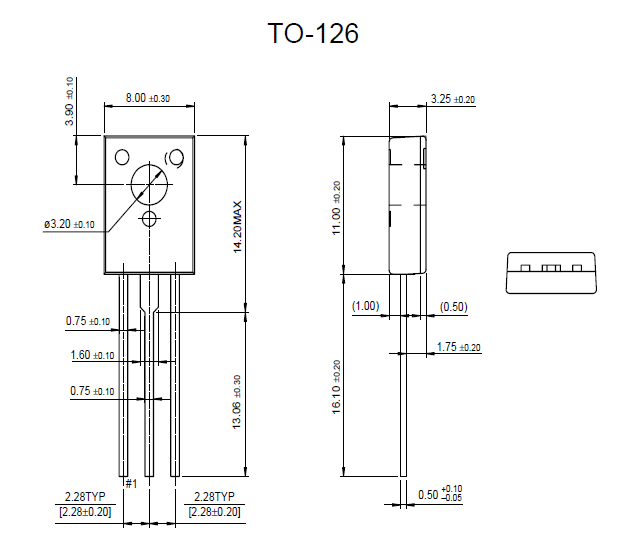 2D型号的KSA1220A PNP晶体管