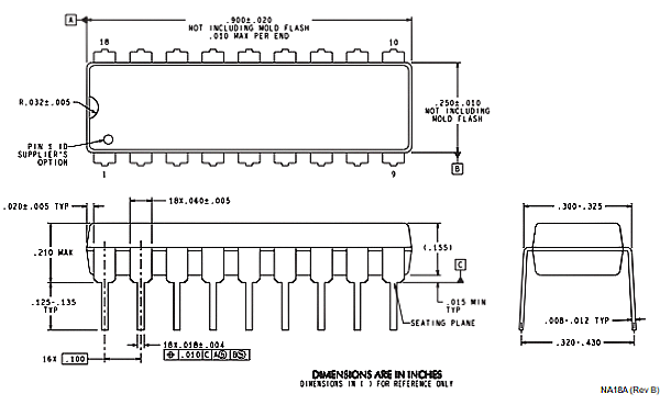 LM3916点/条显示驱动器的2D模型