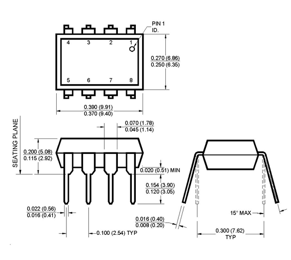 6N139光耦IC尺寸