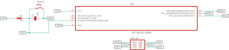 ATtiny13编程电路