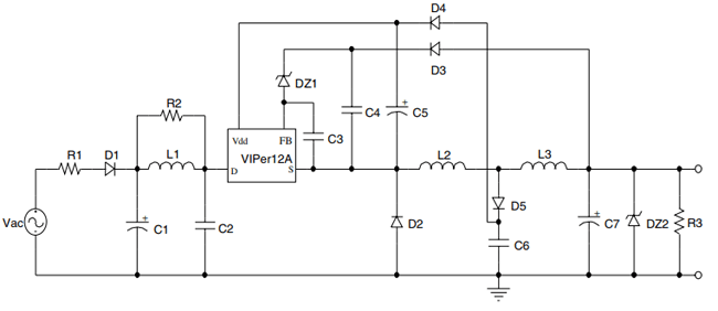 使用VIPER2A的电路