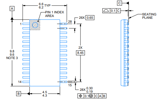 DRV8825 IC 2维模型