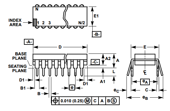 ICL7107尺寸