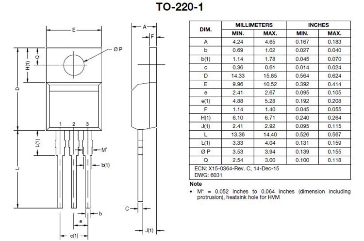 IRF530尺寸GydF4y2Ba