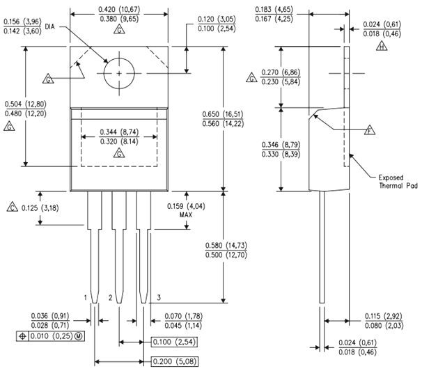 LM350T至-220尺寸