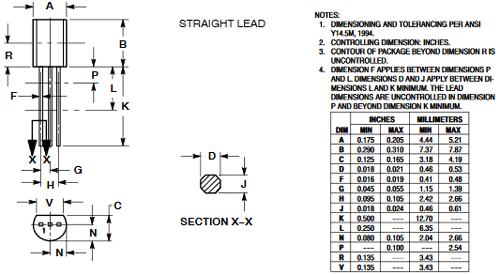 2N3819的PCB封装外形