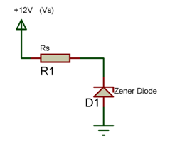简单齐纳二极管电路