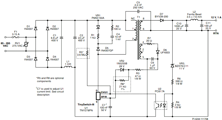 TNY278电路图