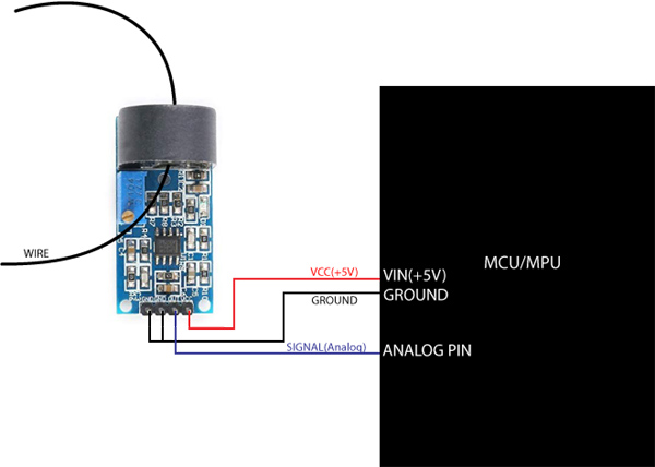 具有MCU / MPU的ZMCT103C电流传感器模块